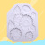 Daisy pattern silicone mold for cake decoration with diy baking scissors