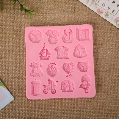 Regular polygon sugar mold liquid silicone mold diy cake mold lettering chocolate baking tool