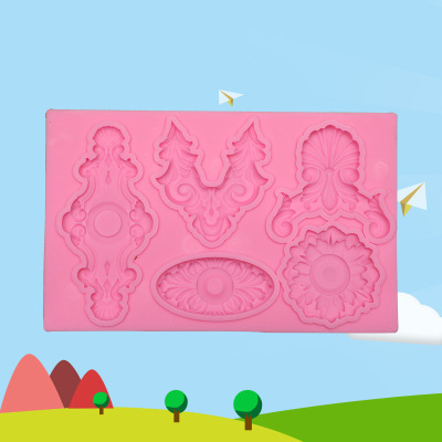 Sugar mold liquid silicone mold diy cake mold design chocolate baking tool