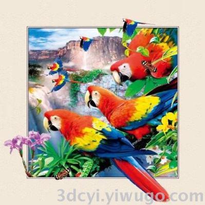 Factory Direct Sales 3D 5D Three-Dimensional Three-Dimensional 40X40 Currently Available Animal Landscape May Graphic Customization