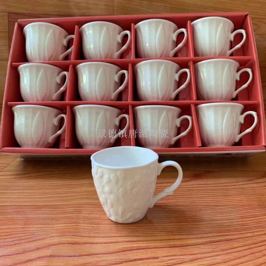 陶瓷咖啡杯套装 茶杯 水杯 广告杯 创意礼品杯 外贸出口杯景德镇