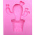 Cactus potted silica gel mold baked with diy cake baking utensils to decorate the mold