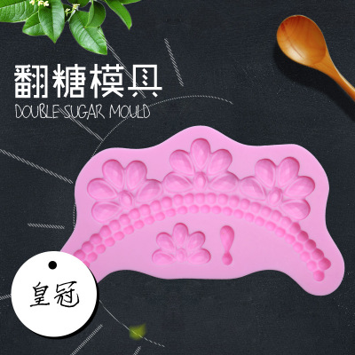 Floral crown DIY baking appliance baking tool set with liquid silicone cake topper for home use