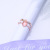Flower ring female fashion personality fashion joint ring web celebrity contracted forefinger ring cold wind small tail ring D1006