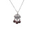 S925 pure silver plated platinum use garnet goldfish necklace simple and stylish valentine 's day gift popular in Chesapeake and Japan