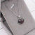 S925 pure silver retro Thai silver lucky cloud lock necklace simple and versatile fashion valentine's day gifts Japanese and Korean accessories