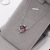 S925 pure silver plated platinum garnet fox necklace simple and versatile fashion valentine's day gift accessories from Japan and South Korea