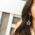Korean web celebrity asymmetrical pearl five pointed star tassel - long earrings female move earrings exaggerated earrings