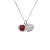 S925 pure silver plated platinum shell sticky strawberry crystal necklace simple and versatile fashion valentine's day gift popular in Korea and Japan