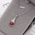S925 pure silver plated platinum PI necklace clavicle chain simple and versatile fashion valentine's day gift Japanese and Korean accessories