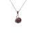 S925 pure silver vintage garnet swan necklace simple and versatile fashion valentine's day gift Japan and South Korea popular accessories