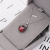 S925 pure silver vintage garnet gourd necklace simple and versatile fashion valentine's day gift Japan and South Korea popular accessories