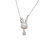 S925 pure silver and platinum-plated pearl rabbit necklace is a simple and stylish valentine's day gift popular in Japan and South Korea
