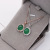 S925 sterling silver - plated micro - chalcedony pendant necklace simple and grace valentine's day gifts popular in Korea and Japan