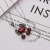 S925 pure silver garnet retro cloud lock simple and versatile fashion valentine's day gift popular in Japan and South Korea