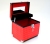 Aluminum Alloy High-End Makeup Suitcase Korean Style Solid Color Simple Folding Portable with Mirror