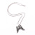 Angel wing creative men and women titanium steel necklace stainless steel accessories trend move retro wing pendant