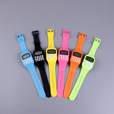 Compact portable electronic watch students with small computer watch calculator table multi-function sports watch for children