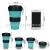 Slingifts Collapsible Travel Cup Water Bottle Silicone Folding Camping Cup Sport with Lids Scald-Proof Portable