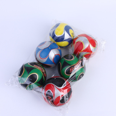 Manufacturers wholesale PU toy football PVC inflatable toy ball children's cartoon toy ball filled ball