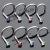 Manufacturers direct European and American stainless steel set diamond nose ring 10 color bent nose nail titanium steel false nose ring nose nail piercing accessories