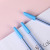 Spot direct plug transparent plastic color 0.7mm ballpoint pen fashion and aesthetic grip comfortable stationery