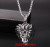 European and American men creative jewelry European and American Korean version of the tide punk fashion lion head stainless steel pendant necklace