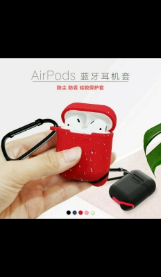 Silicone case for airpods apple wireless bluetooth headset case protect against fall storage cover