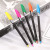 Factory Direct Sales Creative Candy Color Black Stick Bead Ballpoint Pen Imitation Needle Plastic Insert Ball Point Pen Wholesale