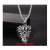 European and American men creative jewelry European and American Korean version of the tide punk fashion lion head stainless steel pendant necklace