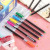 Factory Direct Sales Creative Candy Color Black Stick Bead Ballpoint Pen Imitation Needle Plastic Insert Ball Point Pen Wholesale