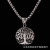 Restore ancient ways the tree of life men and women with a couple pendant Europe and the United States trend overbearing titanium steel necklace personality relief accessories