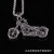 Individual skull head motorcycle pendant titanium steel necklace soul chariot European and American fashion accessories men 's sweater chain
