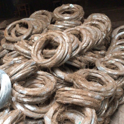 Factory direct export 0.8mm galvanized wire hessian cloth packaging 10kg/ bundle flexible wire 21gauge#