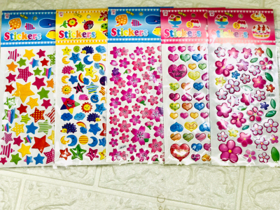 Children's Stickers Bubble Stickers Toddler Reward Cartoon Three-Dimensional Stickers