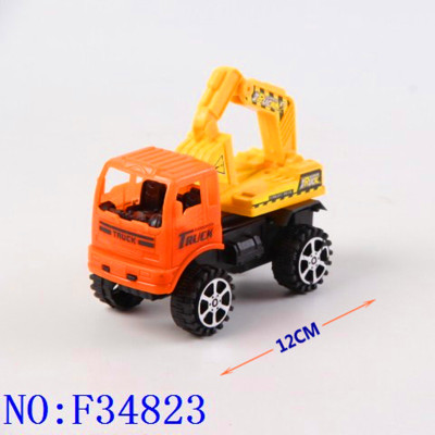 Cross-border plastic toys for children wholesale inertial engineering truck excavator F34823