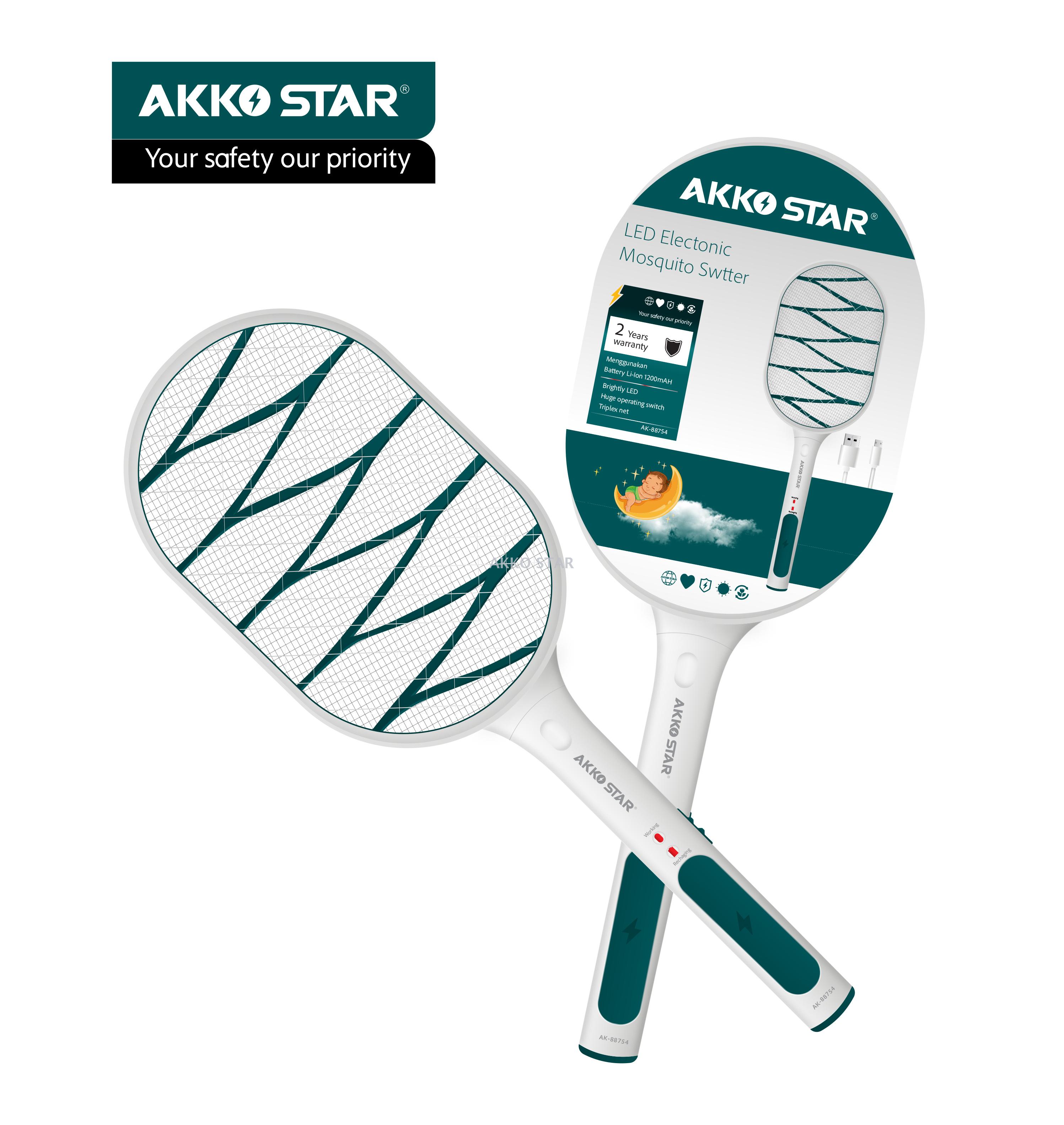 AKKO STAR 锂电池充电电蚊拍