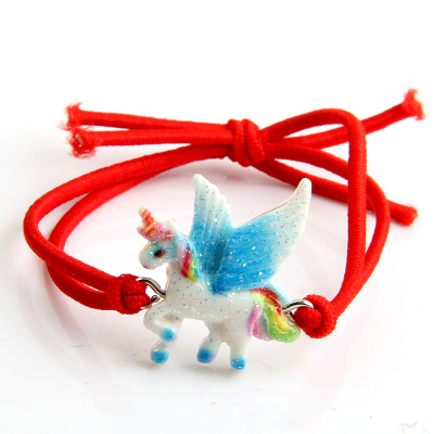 Korean version of simple personality unicorn stretch thread hand-woven children's bracelet manufacturers wholesale
