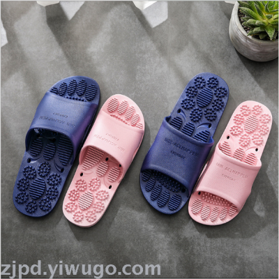Non-slip massage slippers wholesale summer female bathroom household male plastic couples female shoes male summer