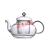 High borosilicate glass tea pot flower tea pot 