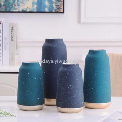 European modern light key-2 luxury creative ceramic vases home decoration handicrafts can store water, flower arrangement and decoration