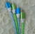 PVC 1.2m data cable with lamp huawei universal data cable for android iphone.