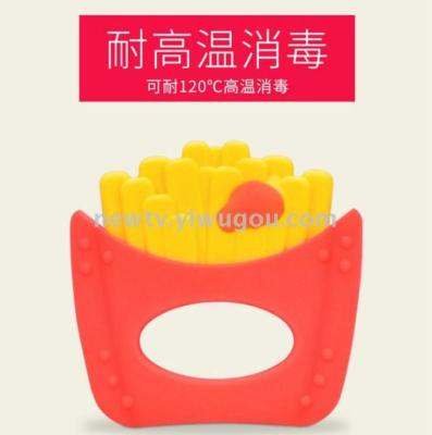 French fries two-color grinding gum baby grinding stick