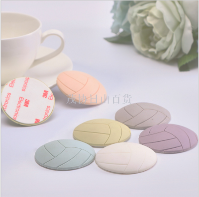 Volleyball Thickened Silicone Collision Pad behind the Door Silent Anti-Collision Pad Door Handle Protective Pad Rubber Anti-Collision Sticker