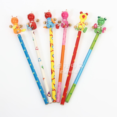 Hot Selling Creative Cartoon Realistic Small Animal Pencil Color Printing Primary School Student Pens for Writing Letters Factory Wholesale