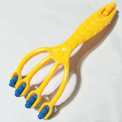 Factory Direct Sales Colorful Four-Finger Roller Massager, Four-Claw Head Massager Can Massage the Whole Body