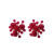 New Year red small pearl fireworks earrings getting 925 silver needle Korean temperament move exaggerated earring earrings