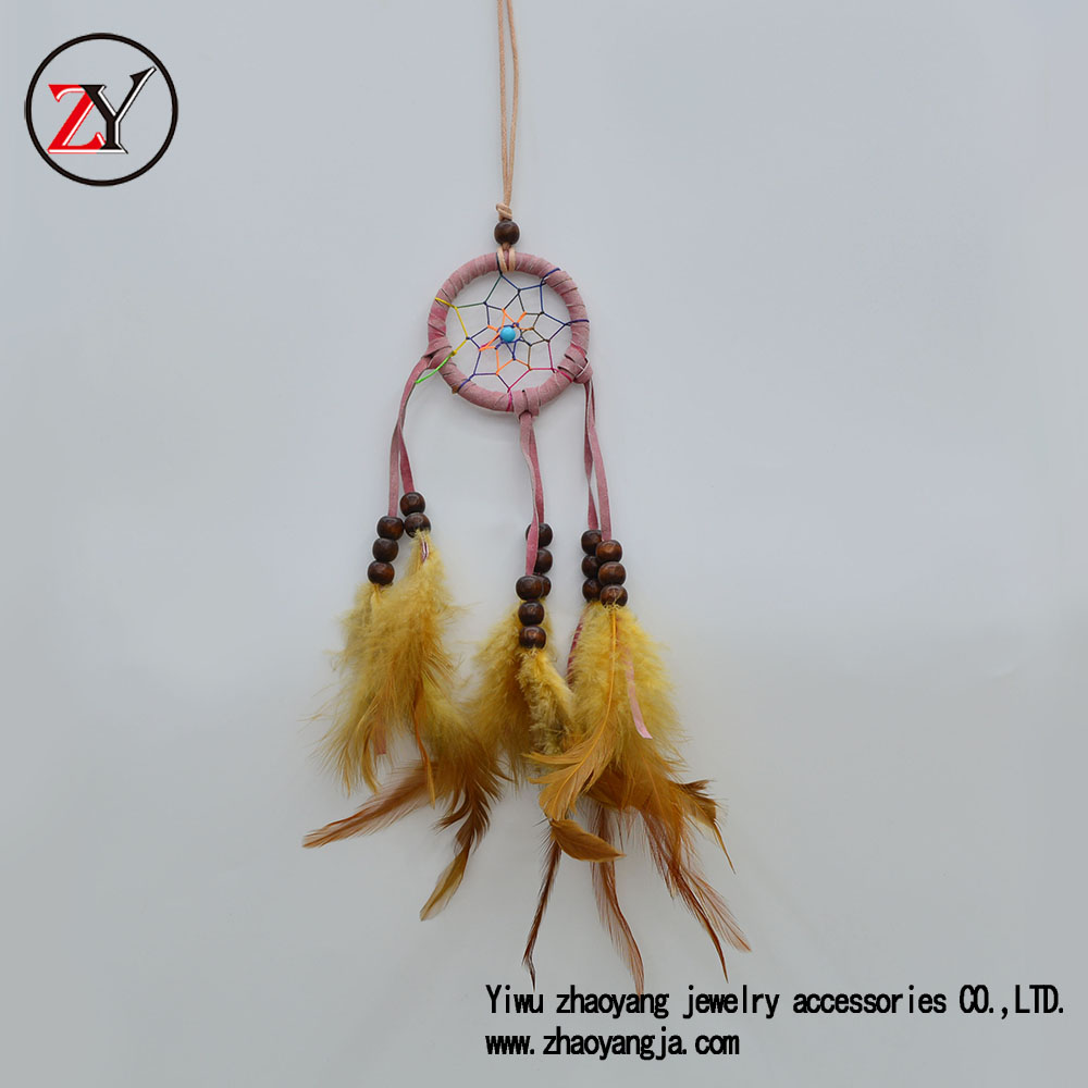 捕梦网挂饰创意吊饰 卧室小清新少女心羽毛装饰品 zy121710