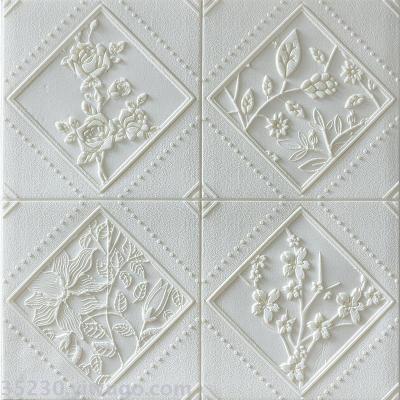 3D three-dimensional wall with four seasons rose soft package 70cm*70cm8mm soft package self-adhesive three-dimensional 