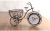 Iron art bicycle clock modern quartz clock pastoral double silent sitting room clock